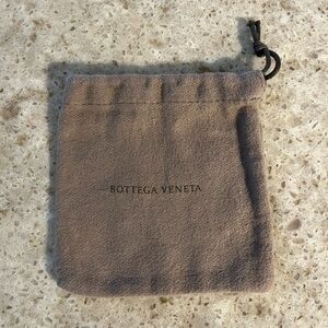 Bottega Veneta jewelry pouch with leather pull tie